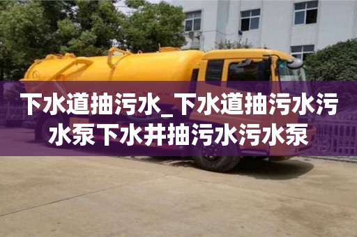 下水道抽污水_下水道抽污水污水泵下水井抽污水污水泵