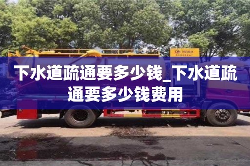 下水道疏通要多少钱_下水道疏通要多少钱费用