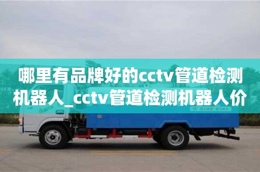 杭州哪里有品牌好的cctv管道检测机器人_cctv管道检测机器人价格