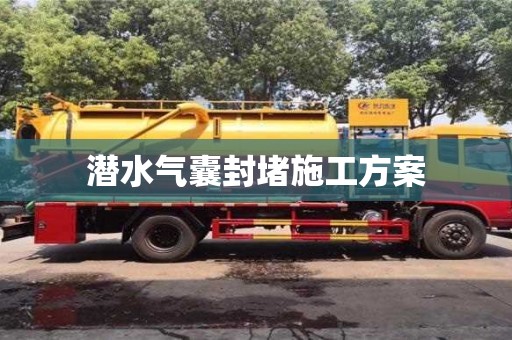 潜水气囊封堵施工方案