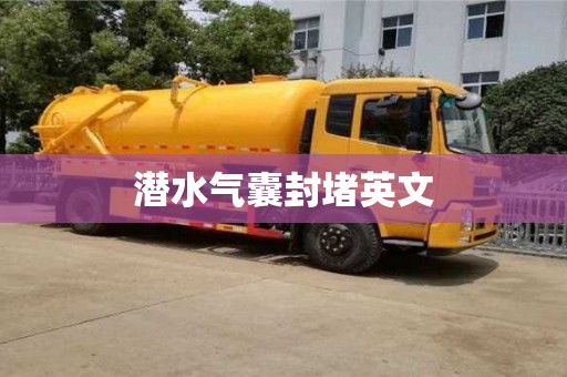 潜水气囊封堵英文