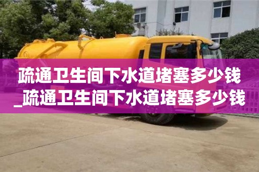 疏通卫生间下水道堵塞多少钱_疏通卫生间下水道堵塞多少钱一次