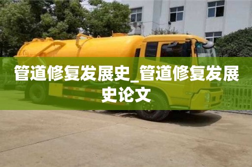 管道修复发展史_管道修复发展史论文
