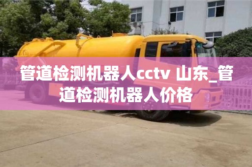 管道检测机器人cctv 山东_管道检测机器人价格
