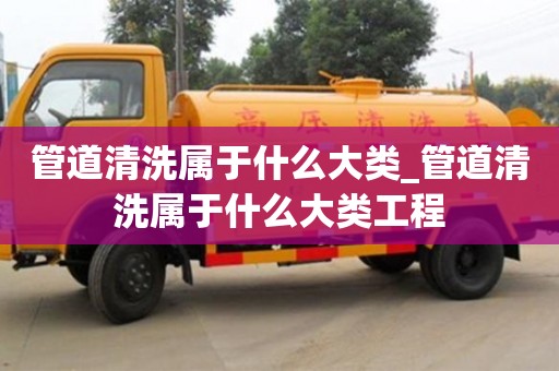 管道清洗属于什么大类_管道清洗属于什么大类工程