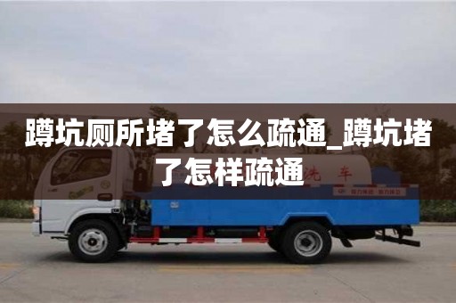 蹲坑厕所堵了怎么疏通_蹲坑堵了怎样疏通