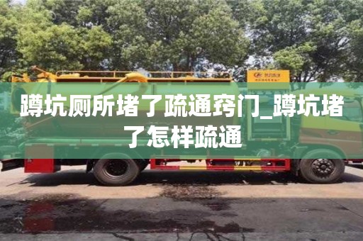 蹲坑厕所堵了疏通窍门_蹲坑堵了怎样疏通