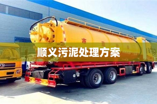顺义污泥处理方案